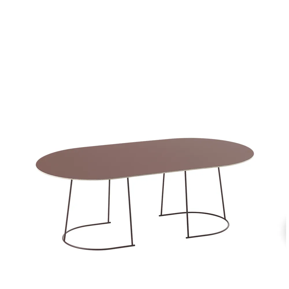 Airy salongbord ovalt, plum, nanolaminat, large Muuto