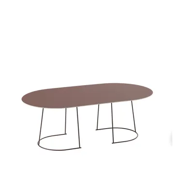 Airy salongbord ovalt - plum, nanolaminat, large - Muuto