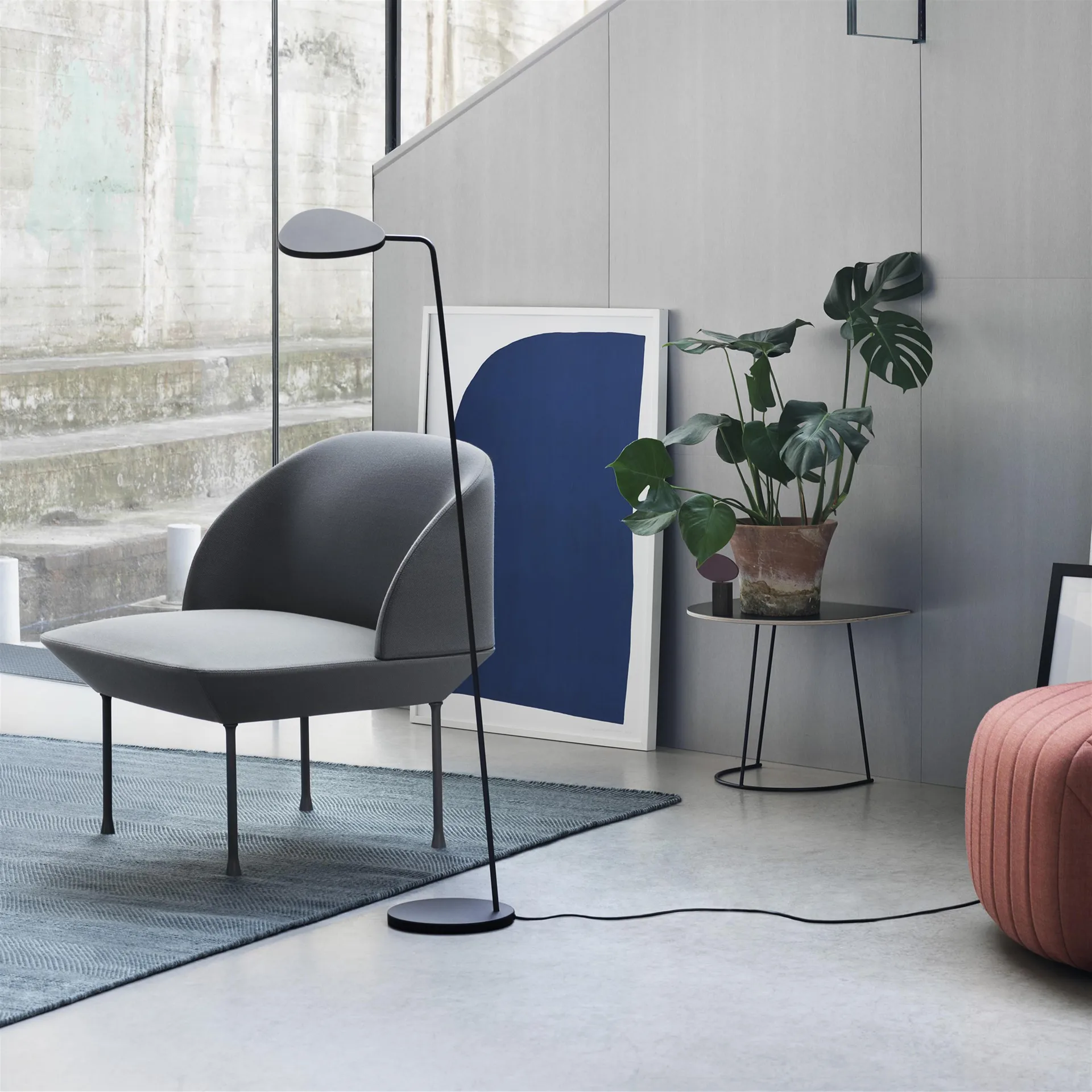 Airy sofabord half size, svart Muuto