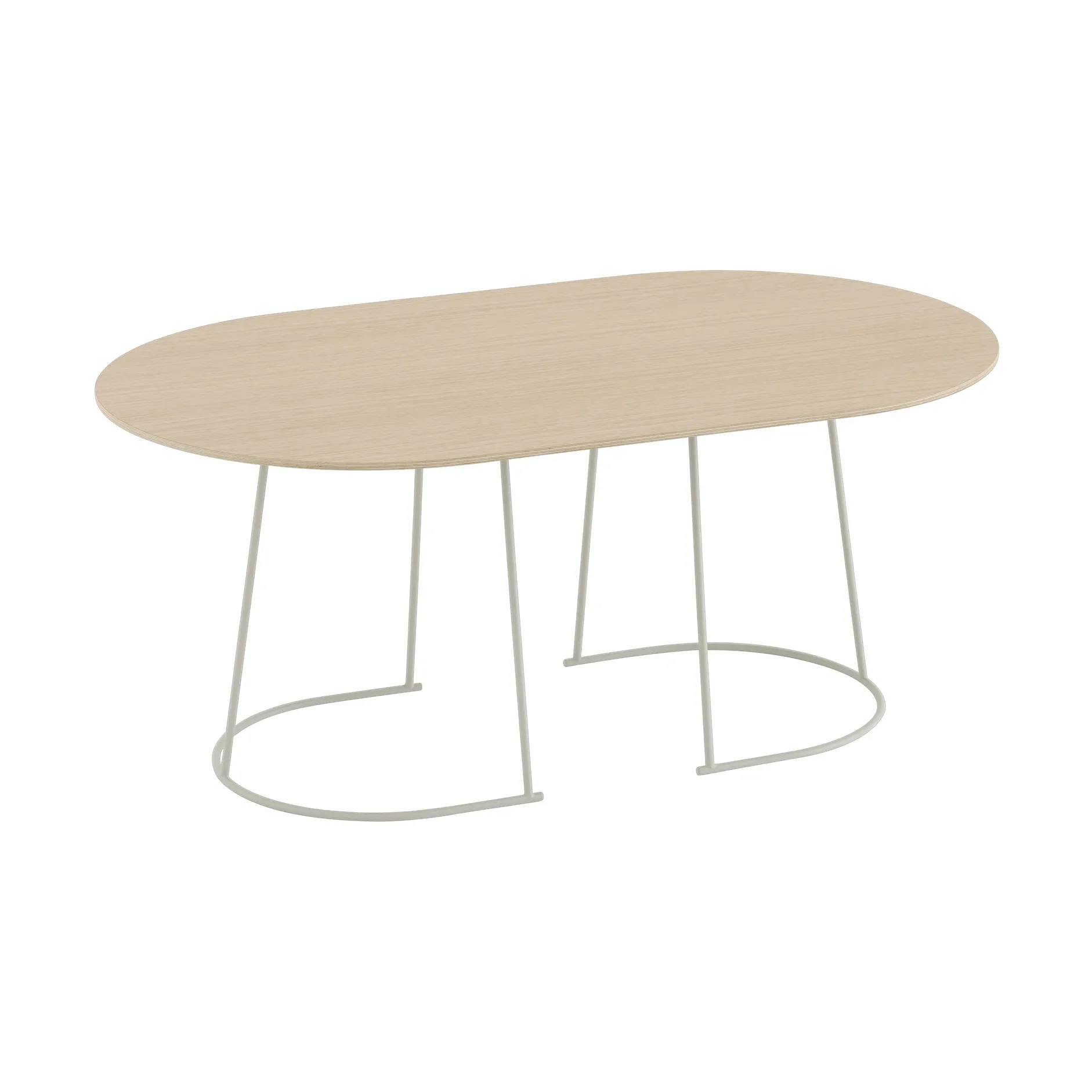 Airy sofabord M, Lakkert eikefinér-off white Muuto