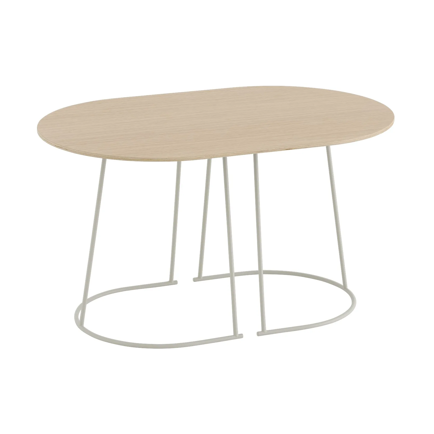 Airy sofabord S, Lakkert eikefinér-off white Muuto