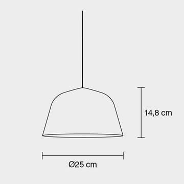 Ambit taklampe Ø25 cm - hvit - Muuto