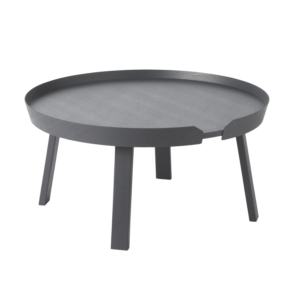 Muuto Around bord stort antracit (grå) | Skandinavisk Design | Sofabord | Grå