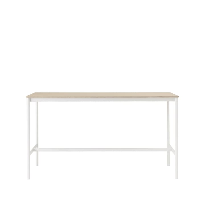 Base High barbord - oak, hvitt stativ, plywoodkant, b 85 l 190 h 105 - Muuto