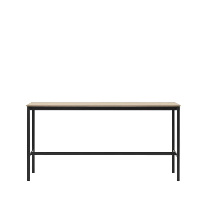 Base High barbord - oak, sort stativ, plywoodkant, b 50 l 190 h 95 - Muuto