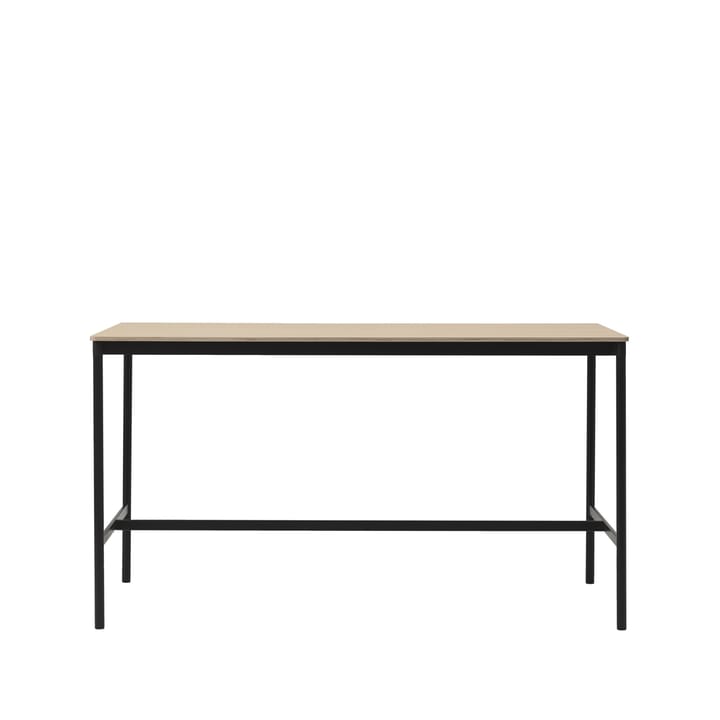 Base High barbord - oak, sort stativ, plywoodkant, b 85 l 190 h 105 - Muuto