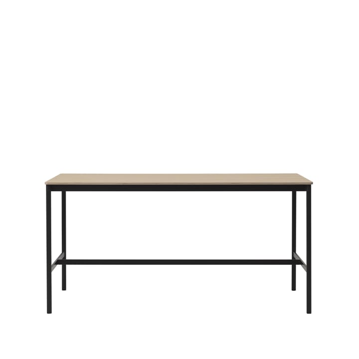 Base High barbord - oak, sort stativ, plywoodkant, b 85 l 190 h 95 - Muuto