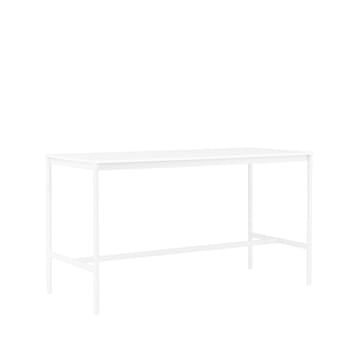 Base High barbord - white laminate, hvitt stativ, abs kant, b 85 l 190 h 105 - Muuto