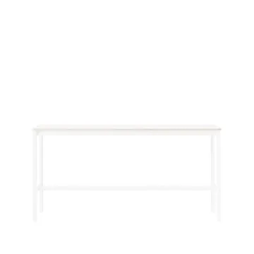 Base High barbord - white laminate, hvitt stativ, plywoodkant, b 50 l 190 h 95 - Muuto
