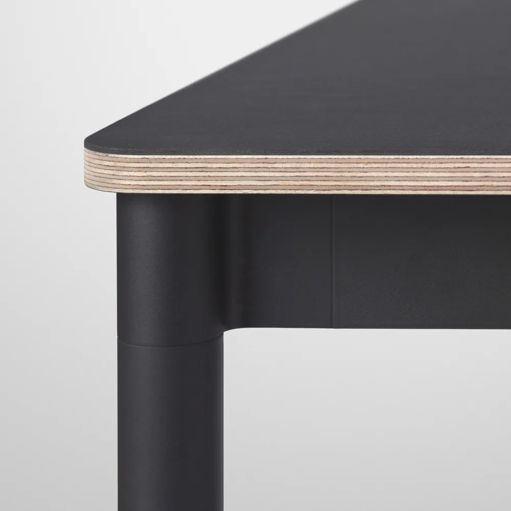 Base spisebord, white, abs kant, 140 x 80 cm Muuto