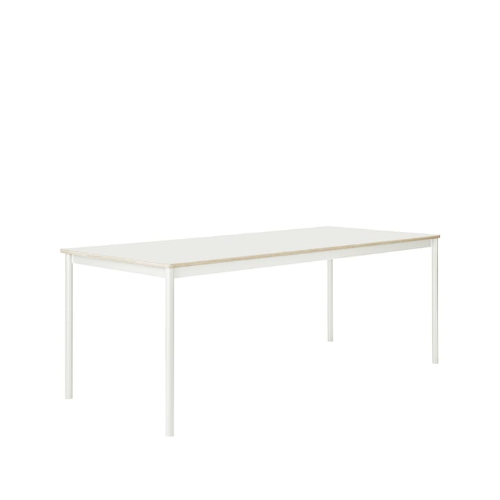 Base spisebord - white, plywoodkant, 190 x 85 cm - Muuto