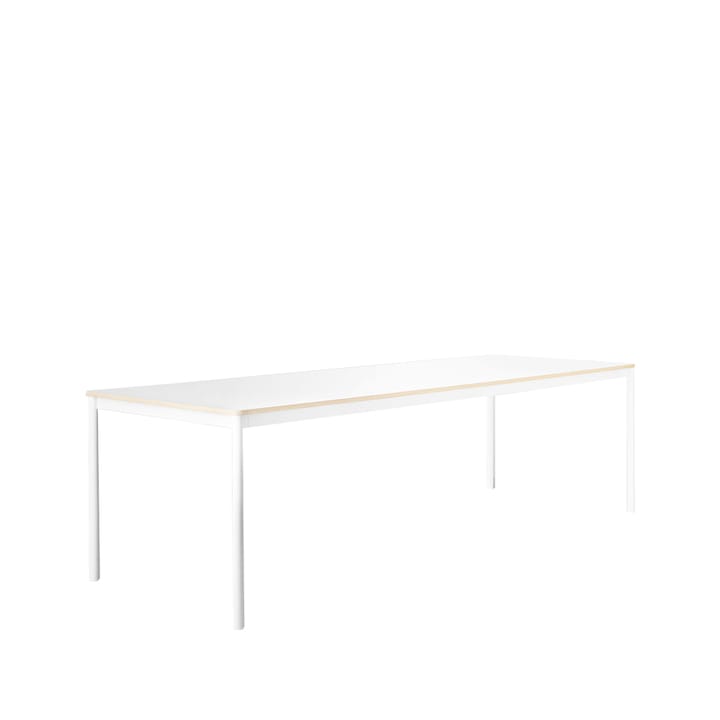 Base spisebord - white, plywoodkant, 250 x 90 cm - Muuto