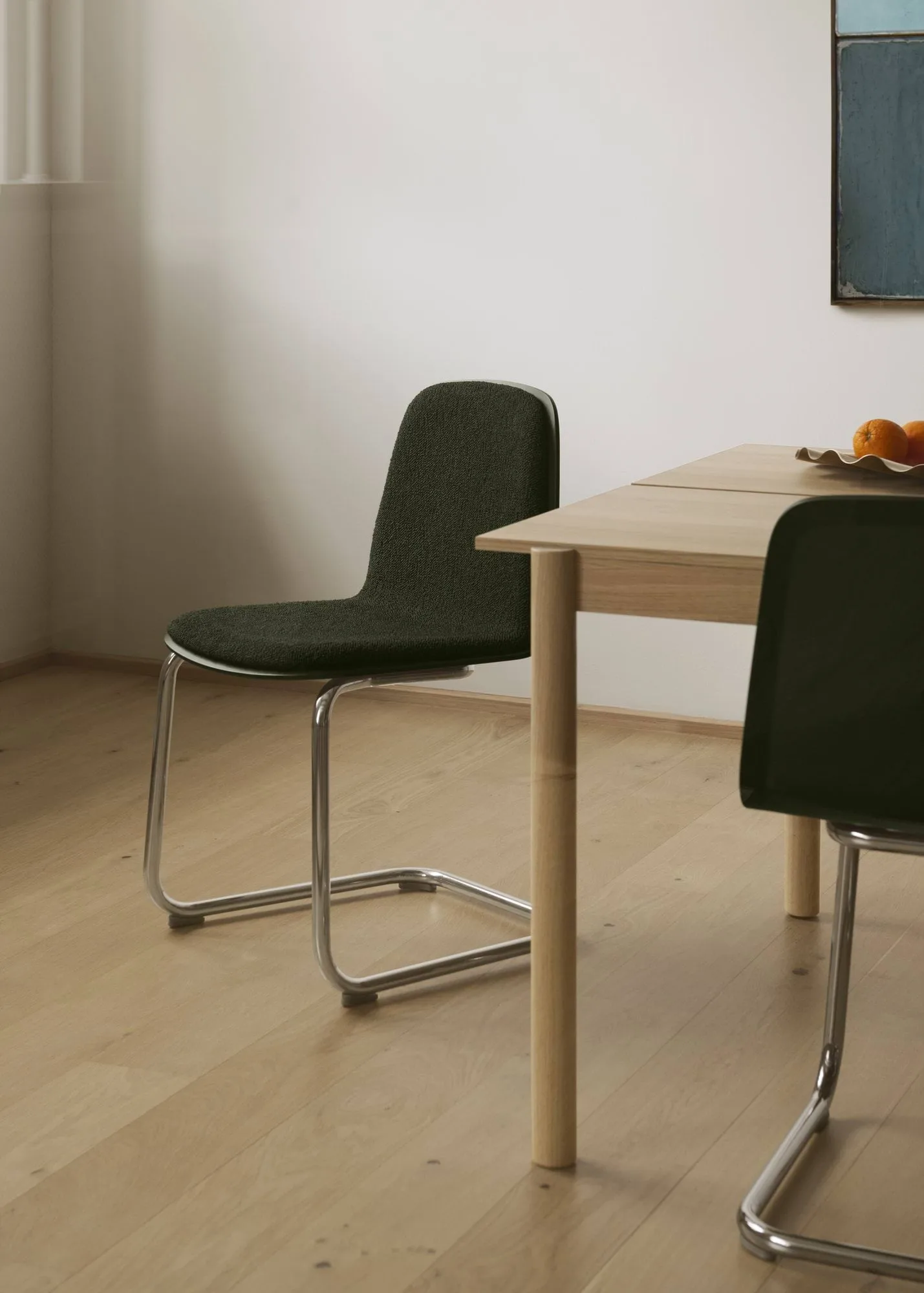 Brink Chair Cantilever Base stol, Eik-krom Muuto