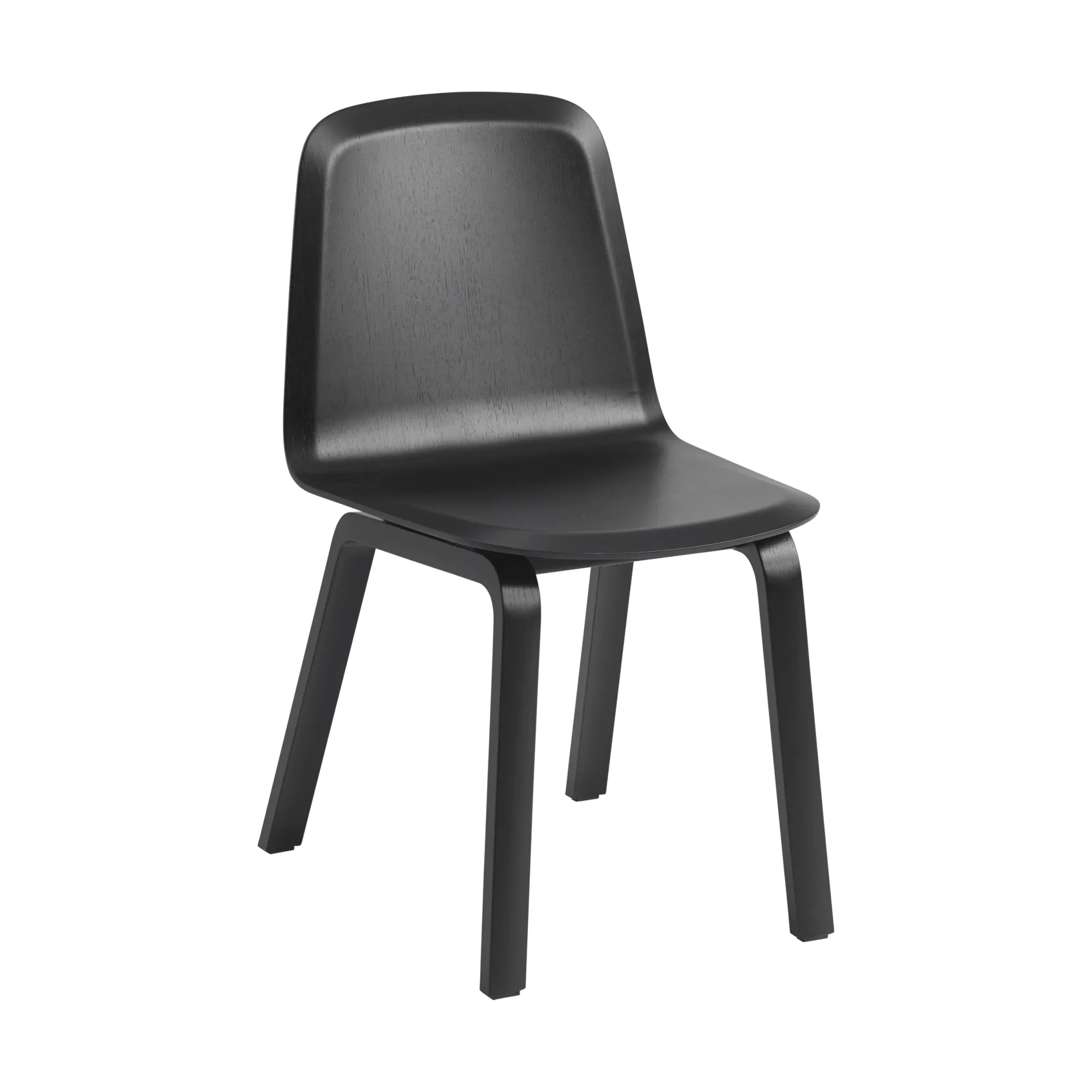 Brink Chair Wood Base stol, Svart Muuto