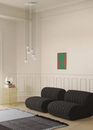 Cluster takoppheng til pendel - White, Ø44 cm - Muuto