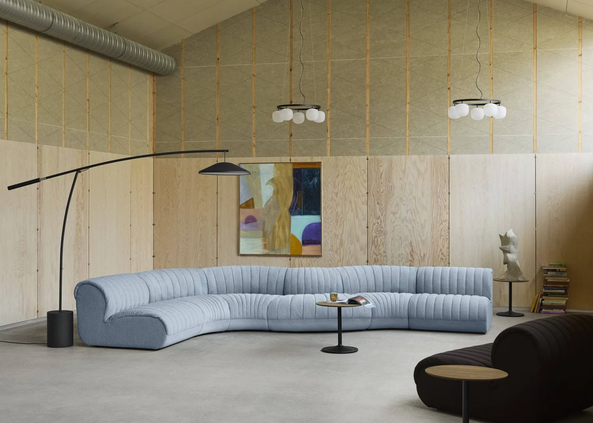 Coltre modulsofa, Konfigurasjon 2, turf-sand, 3-seter Muuto