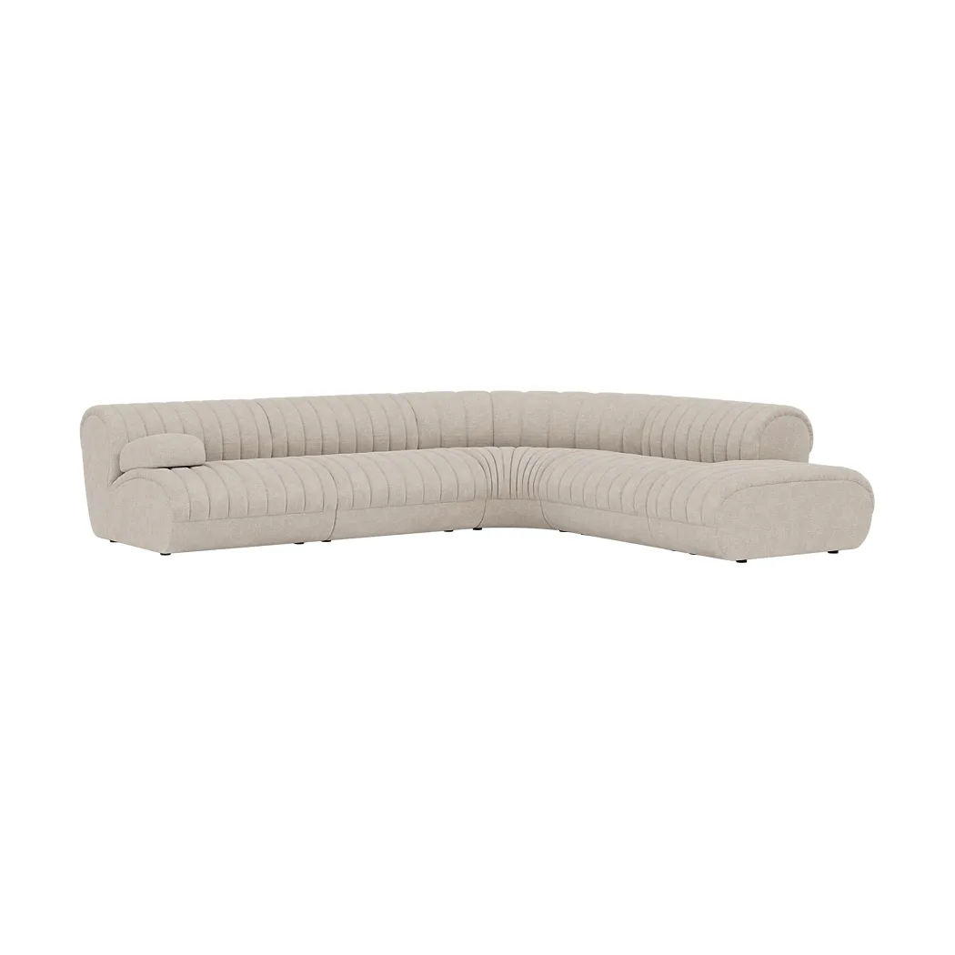 Coltre modulsofa, Konfigurasjon 2, turf-sand, hjørnesofa Muuto