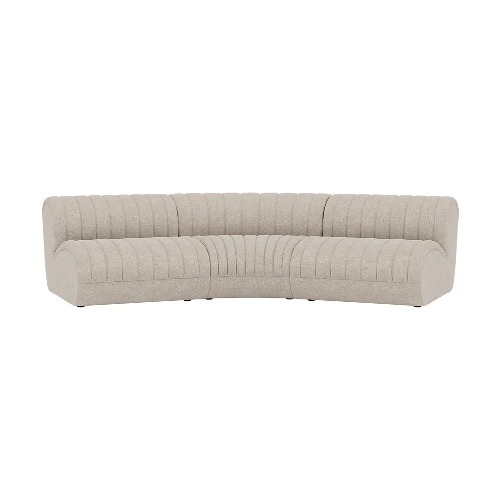 Coltre modulsofa, Konfigurasjon 4, turf-sand, 3-seter Muuto