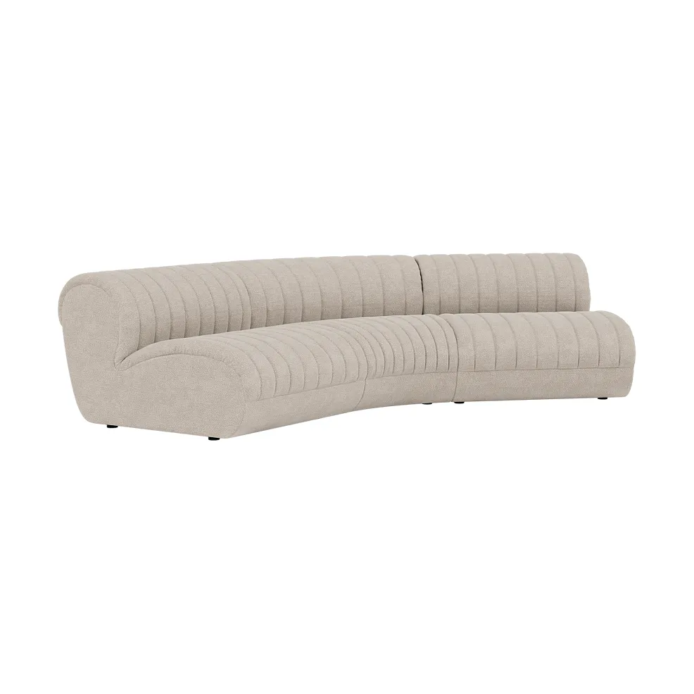 Coltre modulsofa, Konfigurasjon 4, turf-sand, 3-seter Muuto