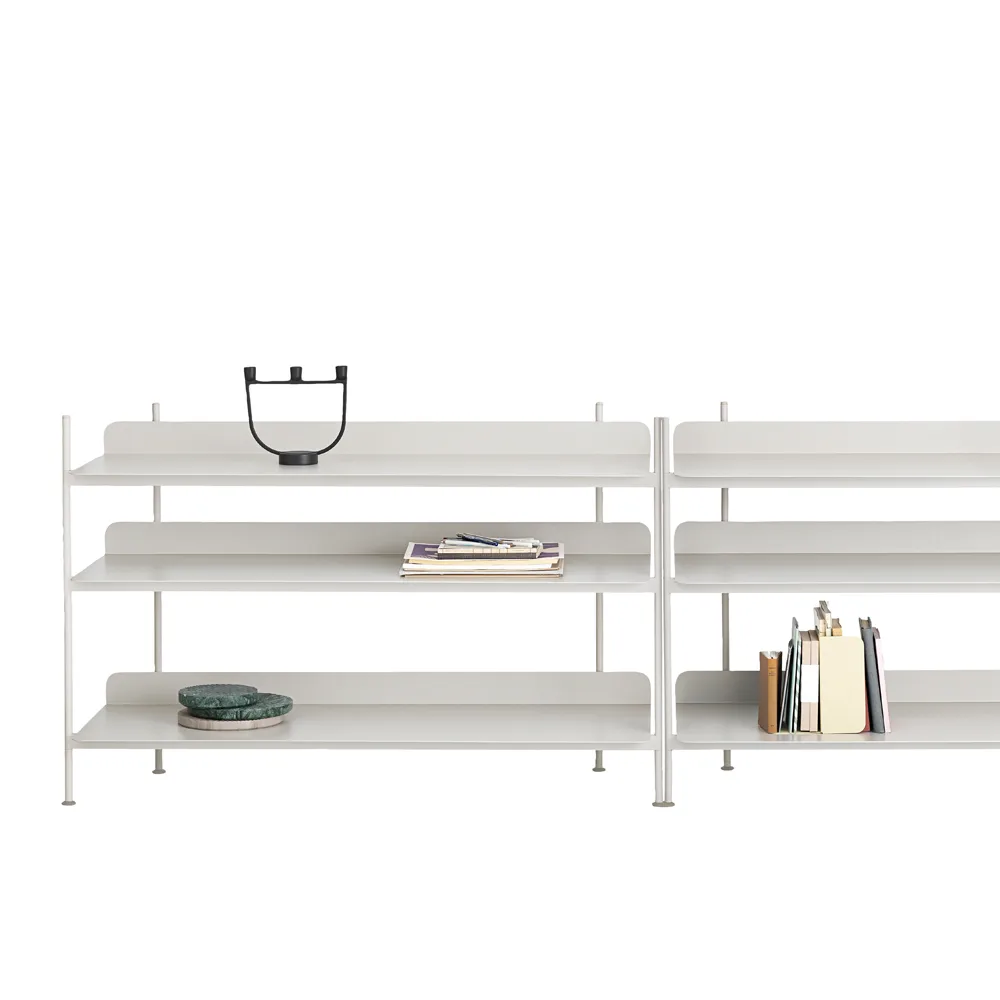 Compile configuration 3 hyllesystem, Black Muuto