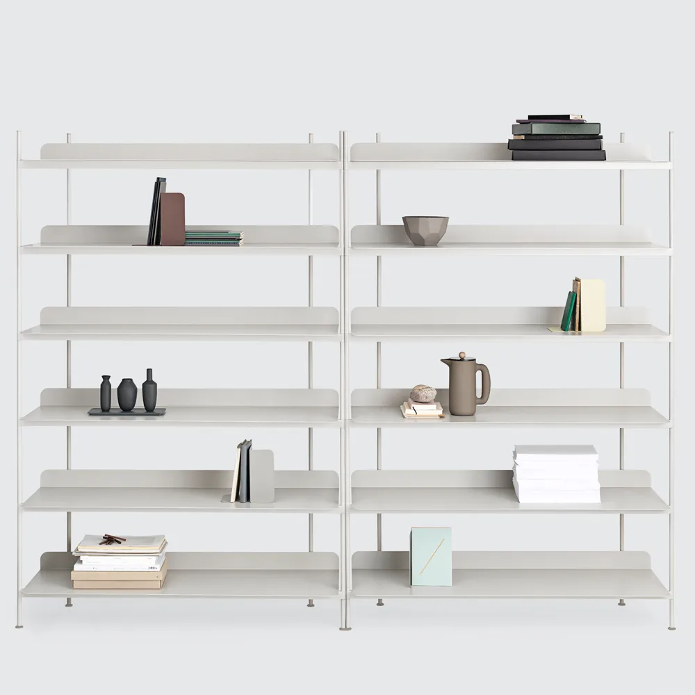 Compile configuration 4 hyllesystem, White  Muuto
