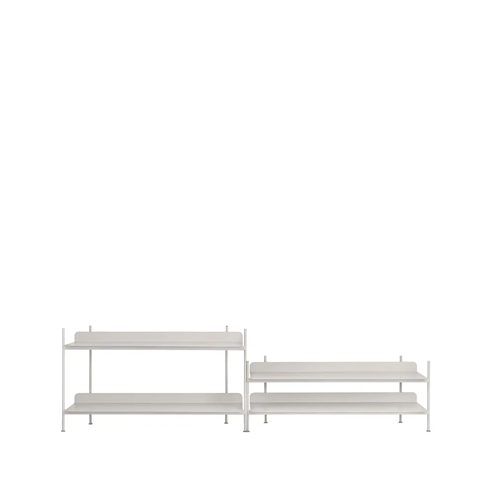 Compile configuration 5 hyllesystem, Grey Muuto