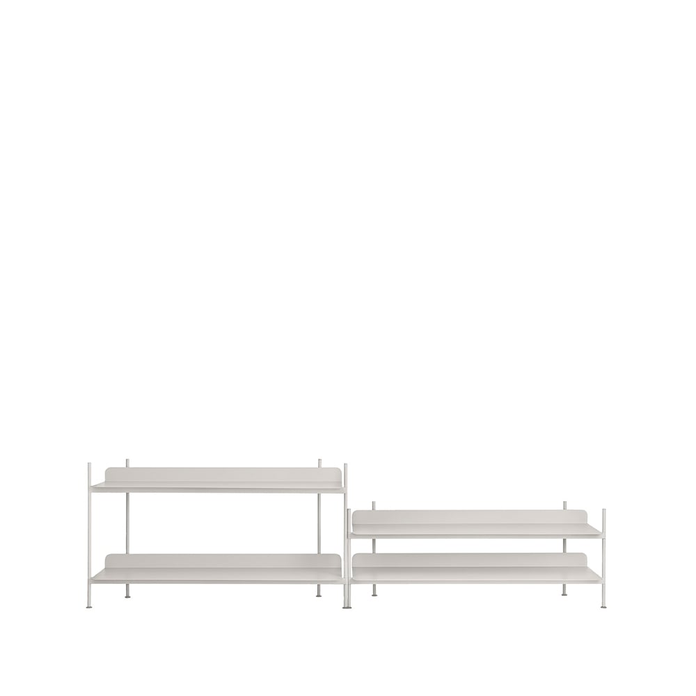Muuto Compile configuration 5 hyllesystem Grey | Skandinavisk Design | Hyller & Hyllesystem | Grå