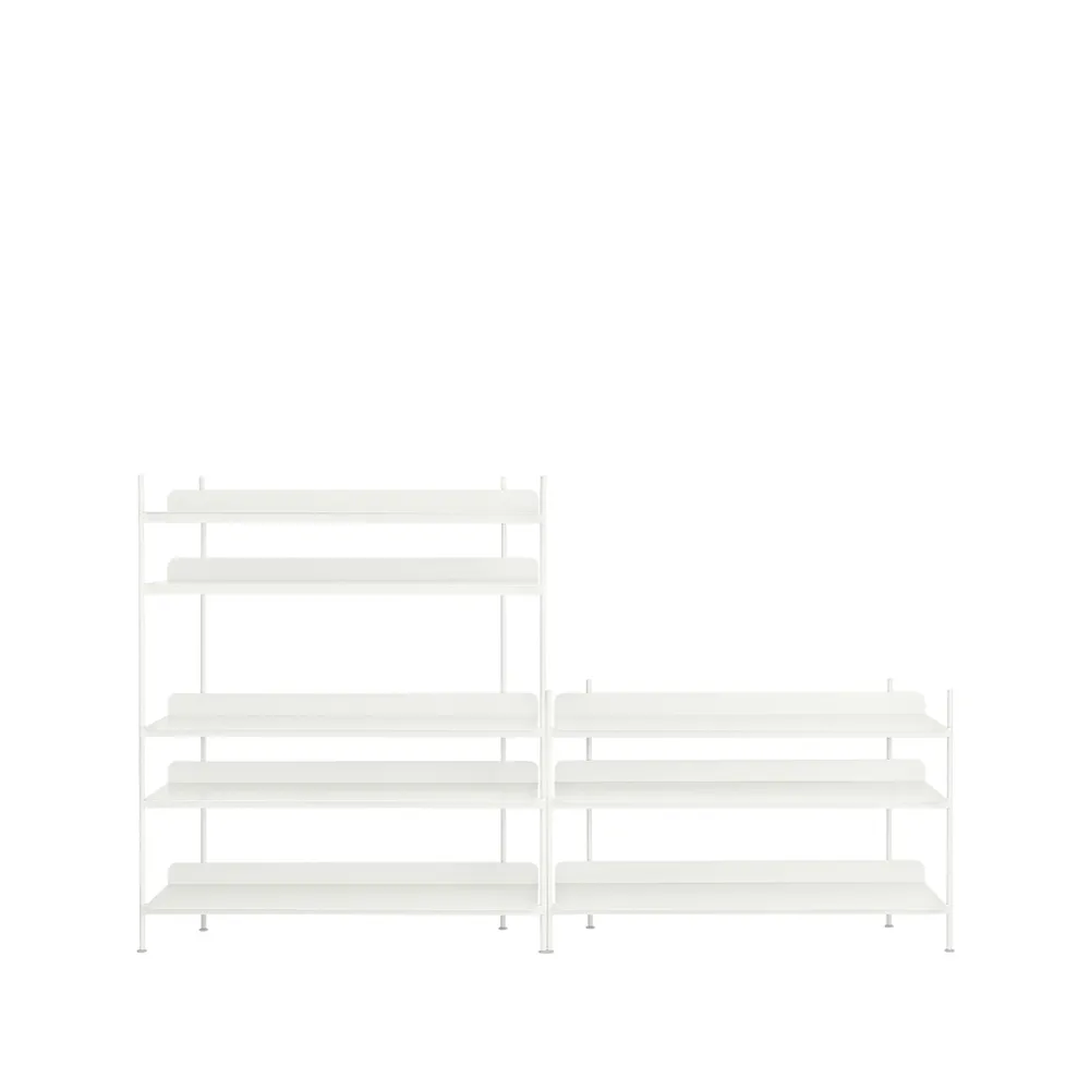 Compile configuration 7 hyllesystem, White  Muuto