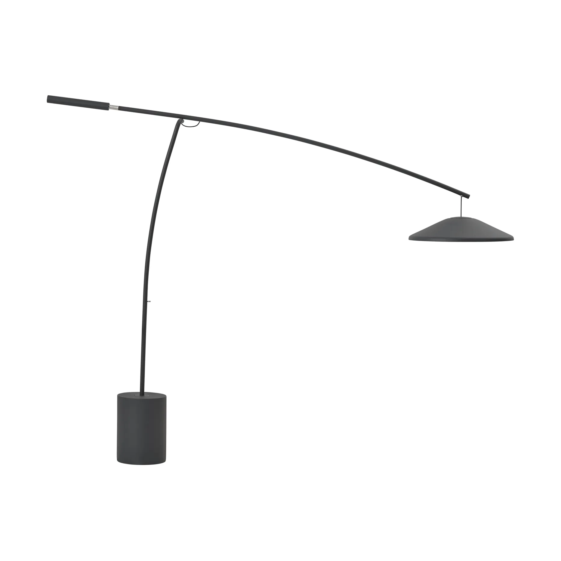 Contra gulvlampe, Antrasittsvart-betong, 188 cm Muuto