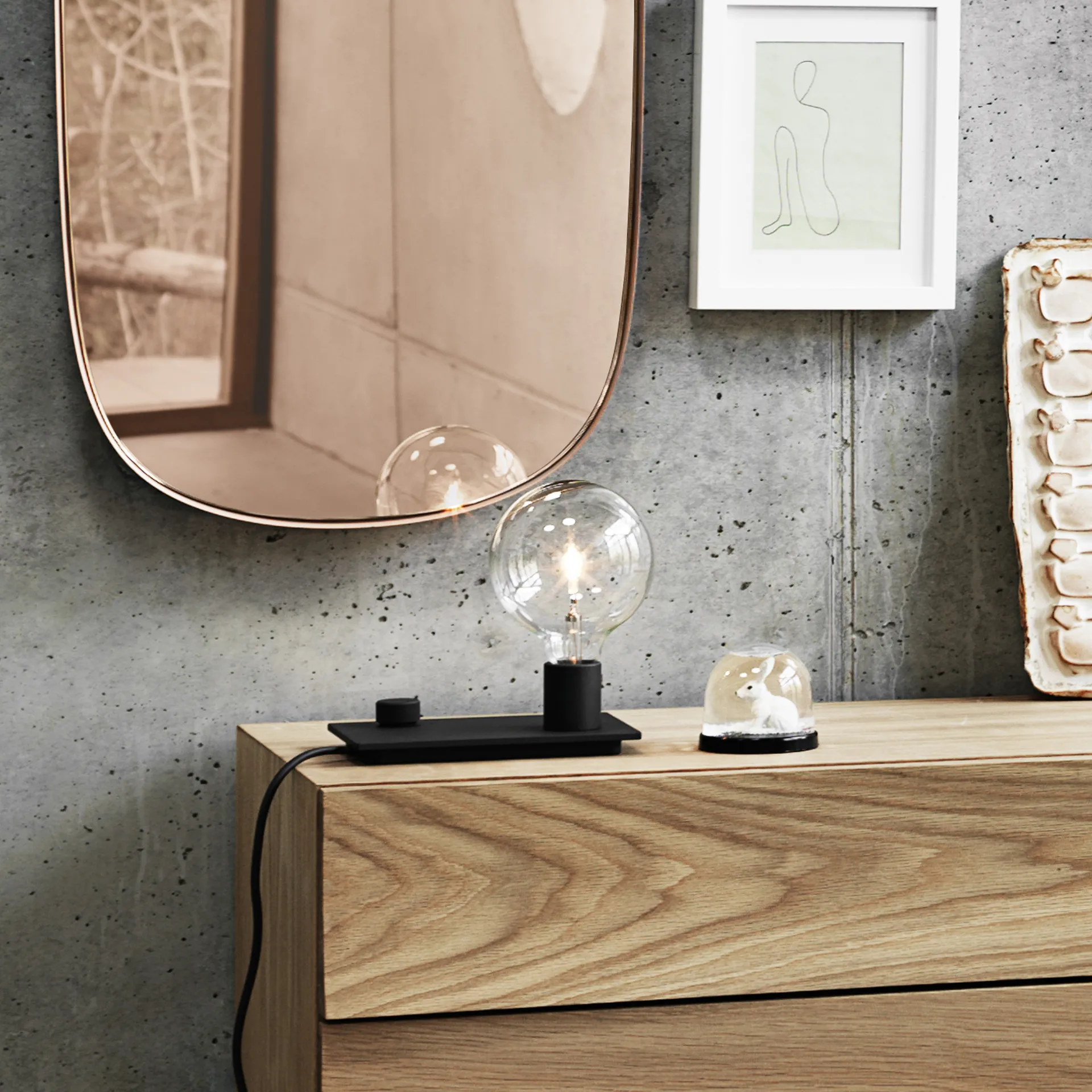 Control bordlampe, svart Muuto