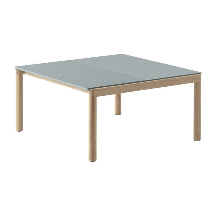 Couple 1 Plain-1 Wavy salongbord 80 x 84 x 40 cm - Pale blue-oak - Muuto