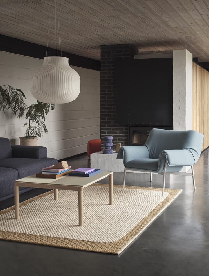 Couple 1 Plain-1 Wavy salongbord 80 x 84 x 40 cm, Sand-oak Muuto
