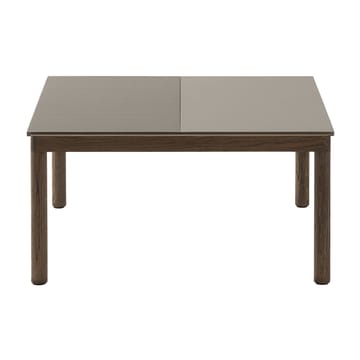 Couple 1 Plain-1 Wavy salongbord 80 x 84 x 40 cm - Taupe-dark oiled oak - Muuto