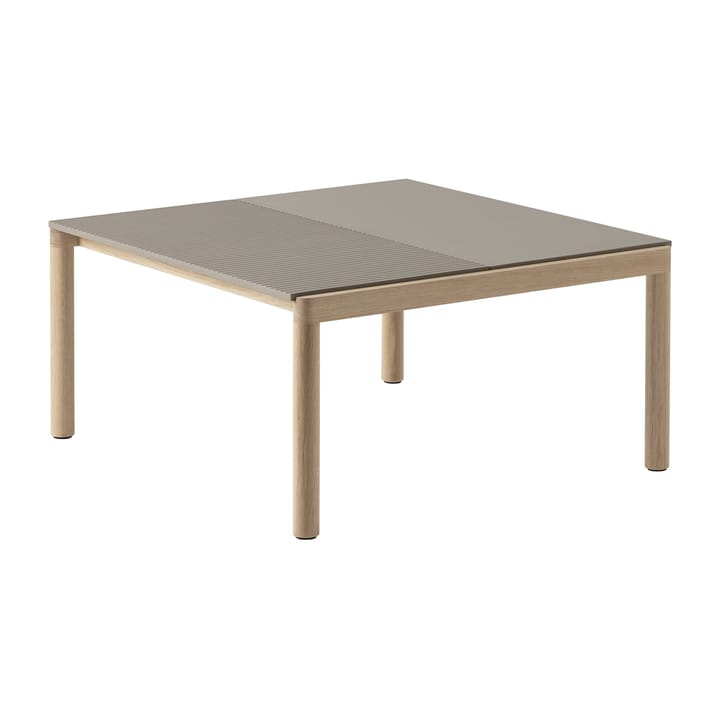 Couple 1 Plain-1 Wavy salongbord 80 x 84 x 40 cm - Taupe-oak - Muuto