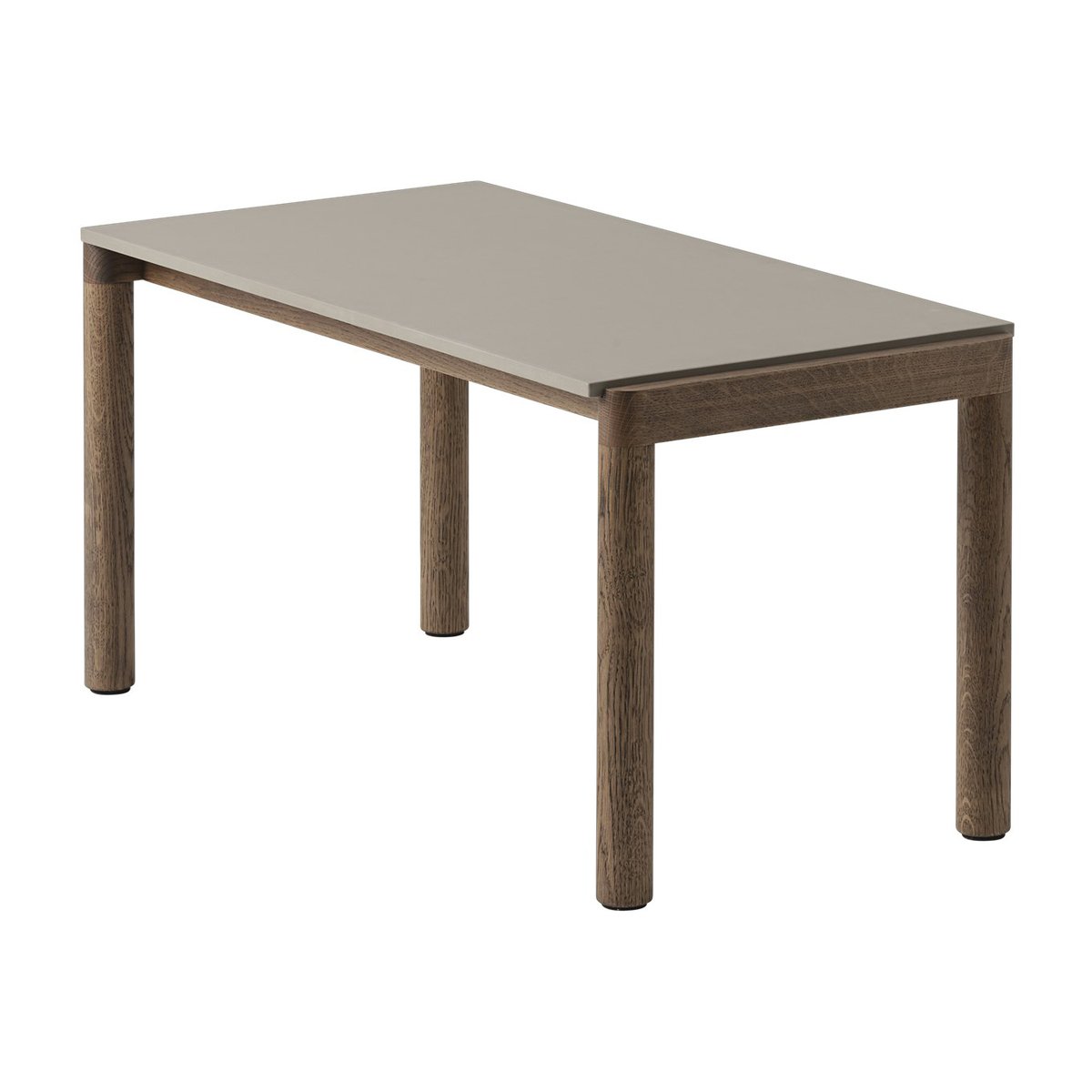 Bilde av Muuto Couple 1 Plain salongbord 40 x 84 x 40 cm Taupe-dark oiled oak