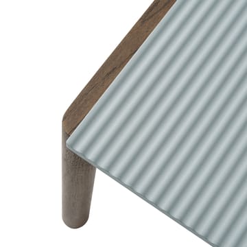 Couple 1 Wavy salongbord 40 x 84 x 40 cm - Pale blue-dark oiled oak - Muuto