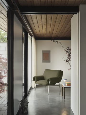 Couple 1 Wavy salongbord 40 x 84 x 40 cm - Pale blue-dark oiled oak - Muuto