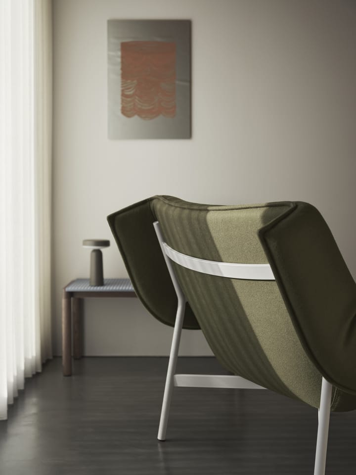 Couple 1 Wavy salongbord 40 x 84 x 40 cm, Pale blue-dark oiled oak Muuto