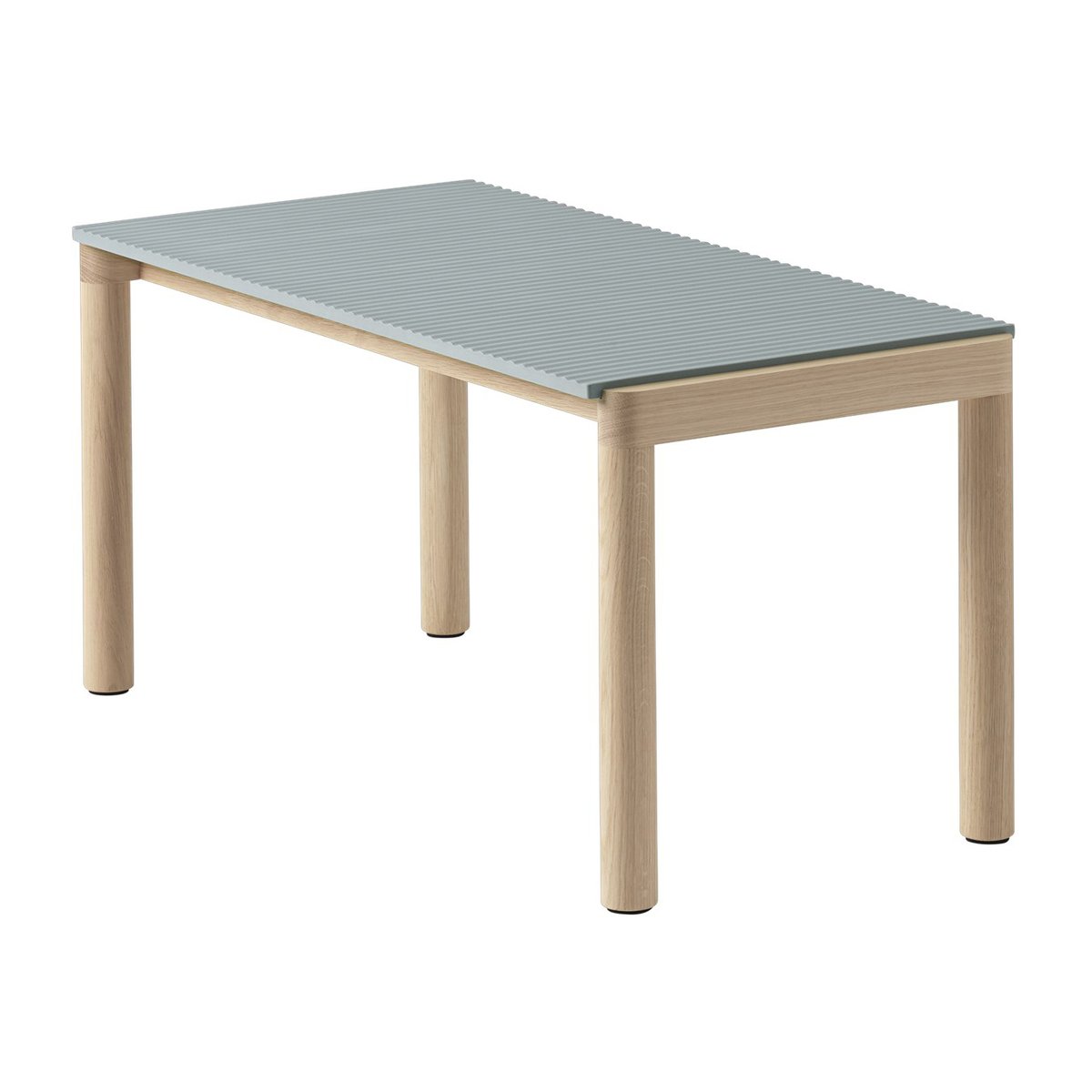 Bilde av Muuto Couple 1 Wavy salongbord 40 x 84 x 40 cm Pale blue-oak