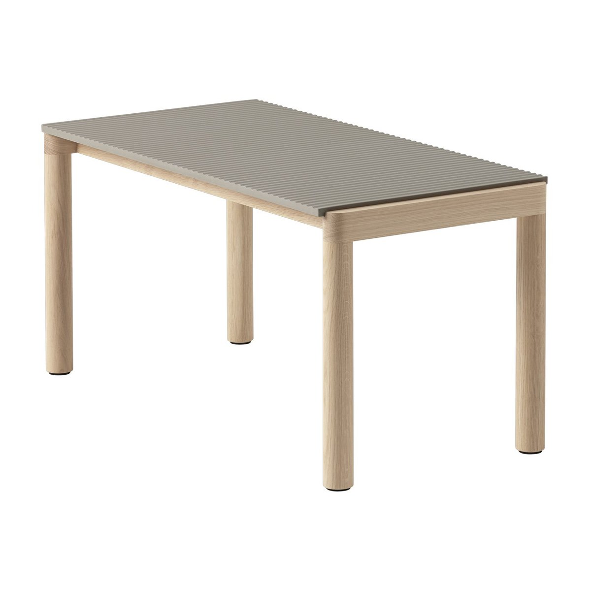 Bilde av Muuto Couple 1 Wavy salongbord 40 x 84 x 40 cm Taupe-oak