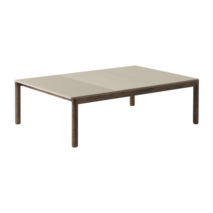Couple 2 Plain-1 Wavy salongbord 120 x 84 x 35 cm - Sand-dark oiled oak - Muuto