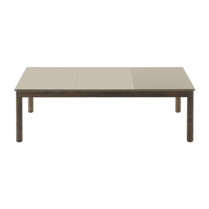 Couple 2 Plain-1 Wavy salongbord 120 x 84 x 35 cm, Sand-dark oiled oak Muuto