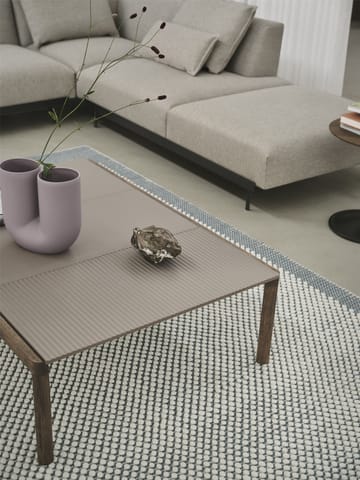 Couple 2 Plain-1 Wavy salongbord 120 x 84 x 35 cm - Taupe-dark oiled oak - Muuto