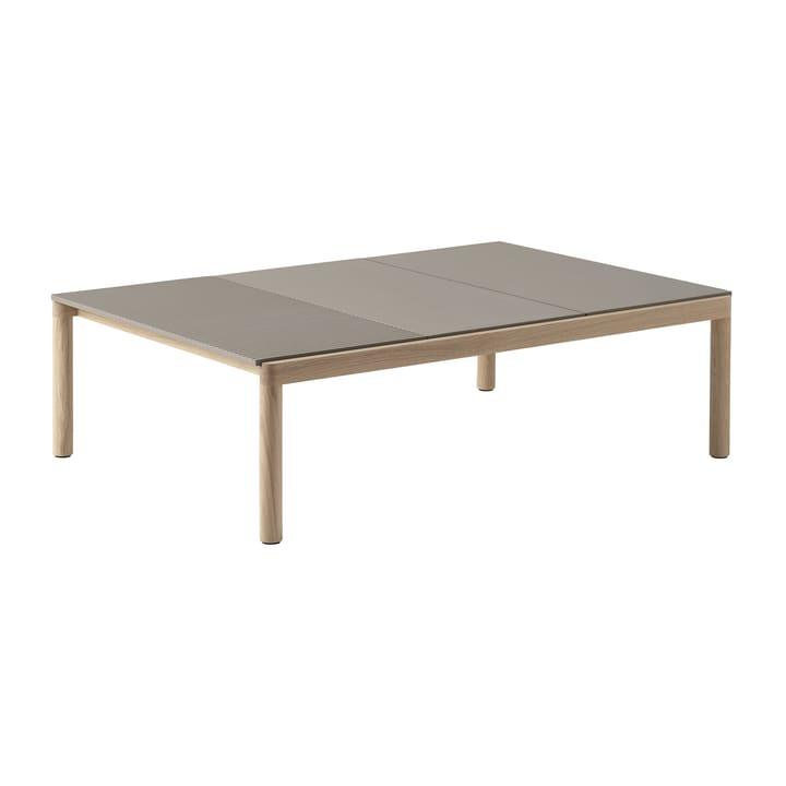 Couple 2 Plain-1 Wavy salongbord 120 x 84 x 35 cm - Taupe-oak - Muuto