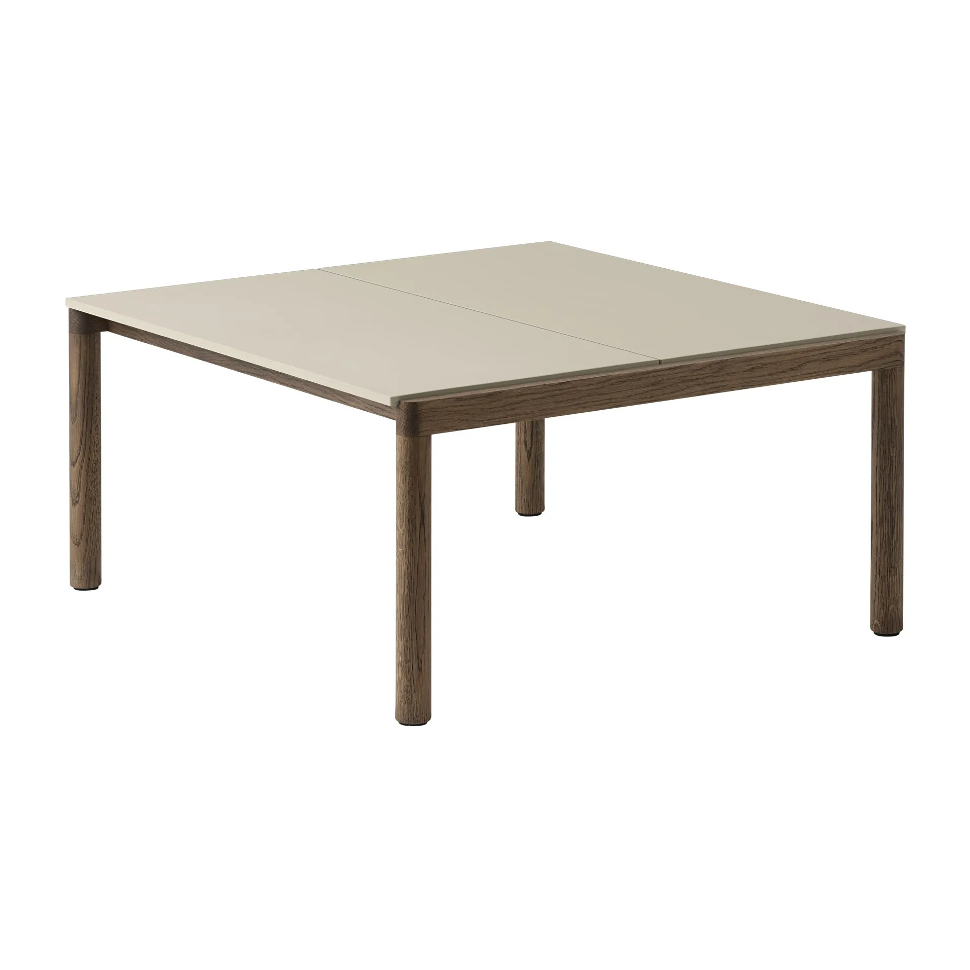 Couple 2 Plain salongbord 80 x 84 x 40 cm, Sand-dark oiled oak Muuto