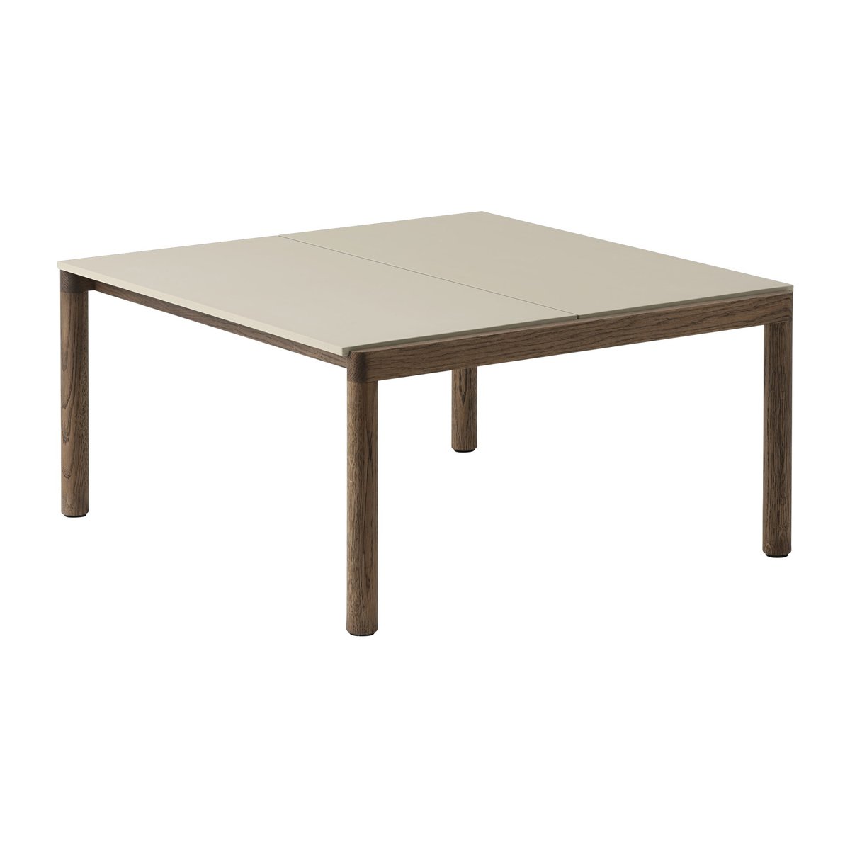 Bilde av Muuto Couple 2 Plain salongbord 80 x 84 x 40 cm Sand-dark oiled oak