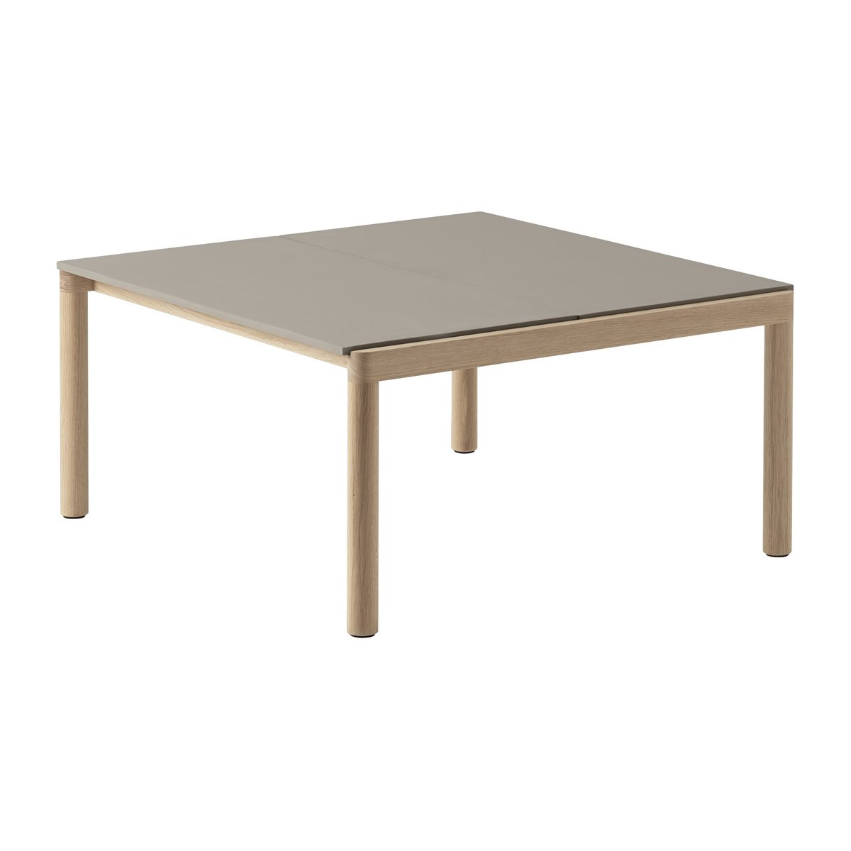 Bilde av Muuto Couple 2 Plain salongbord 80 x 84 x 40 cm Taupe-oak