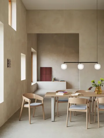 Cover karmstol trukket sete - Refine leather cognac-Oak - Muuto