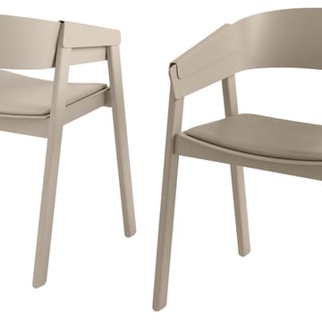 Cover karmstol trukket sete - Refine leather cognac-Oak - Muuto