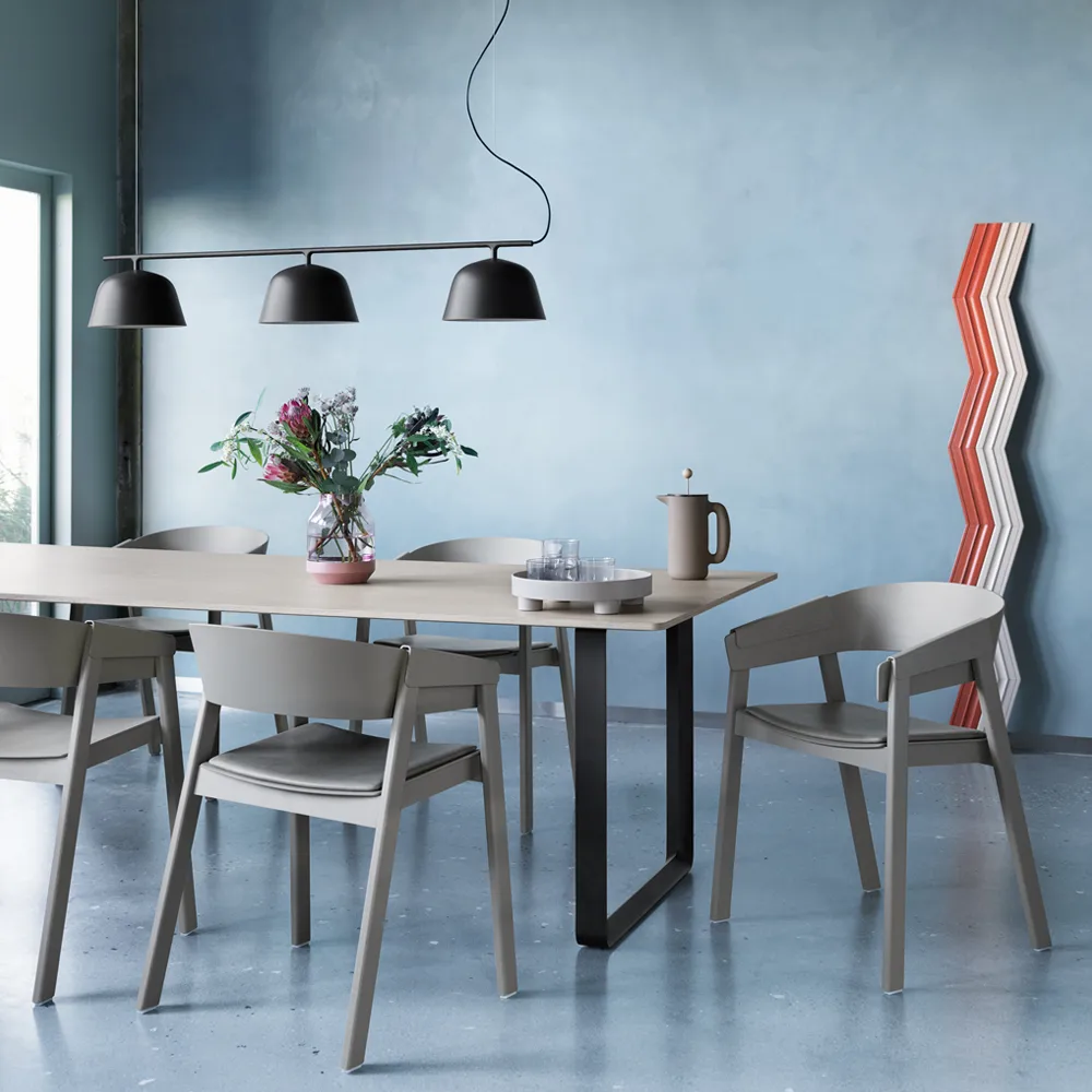 Cover karmstol trukket sete, Remix 183-black Muuto